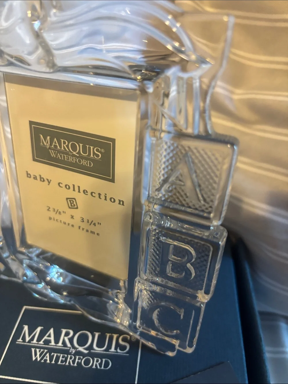 NWT MARQUIS BY WATERFORD BABY COLLECTION ABC BLOCKS PICTURE FRAME